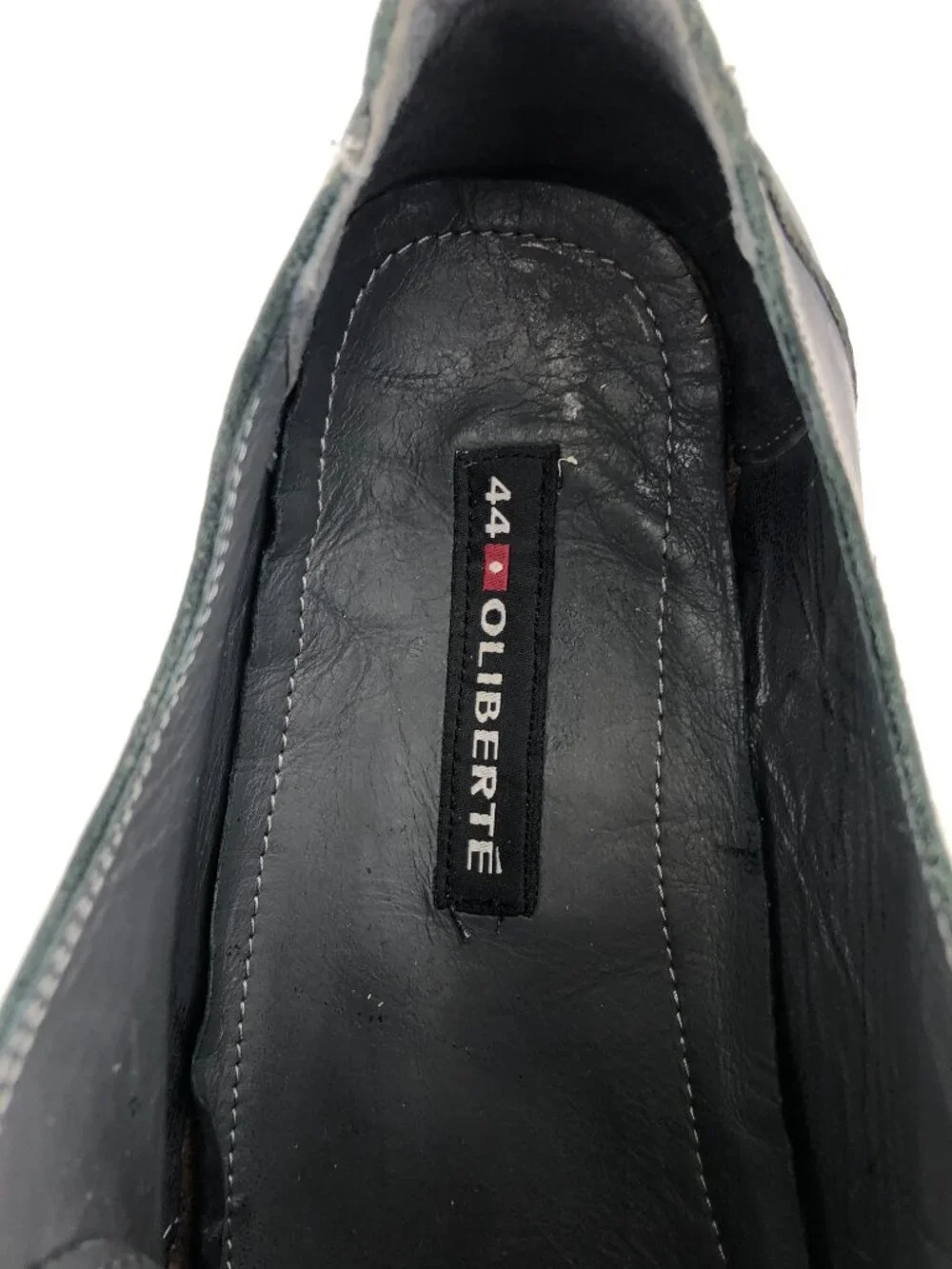 Oliberte Blue Leather Moc Toe Shoes EUr 44